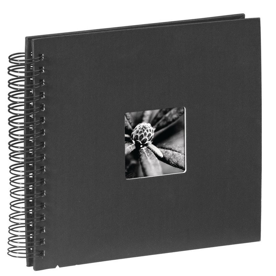 HAMA Spiralalbum Fine Art 90145 280x240mm, schwarz 25 Blatt