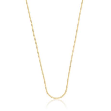 MUAU Schmuck  Collier Schlange Gelbgold 750, 1.3mm, 50cm 