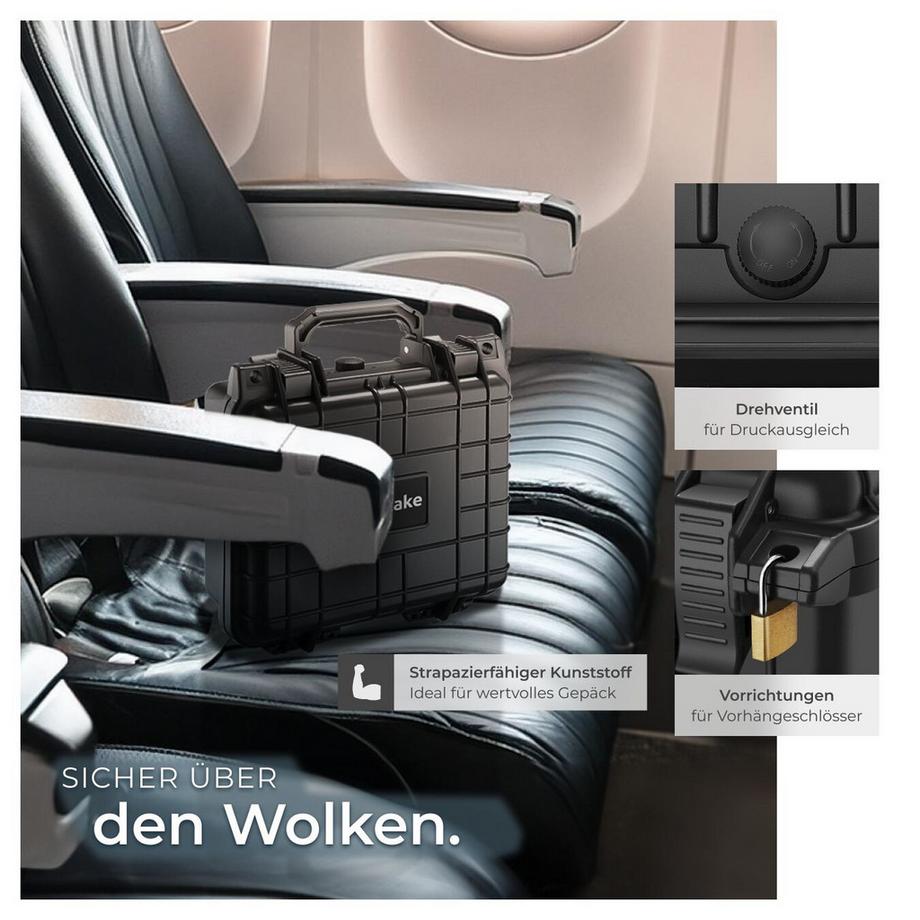 Tectake  Custodia universale valigetta protettiva per macchina fotografica 