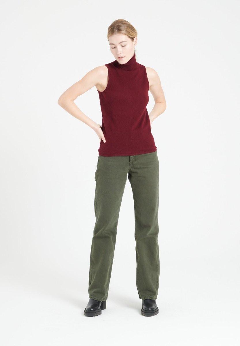 Studio Cashmere8 LILLY 13 Ärmelloser Rollkragenpullover  