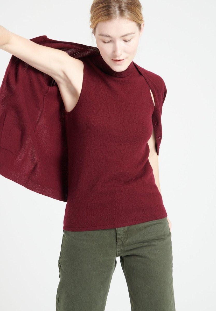 Studio Cashmere8 LILLY 13 Ärmelloser Rollkragenpullover  