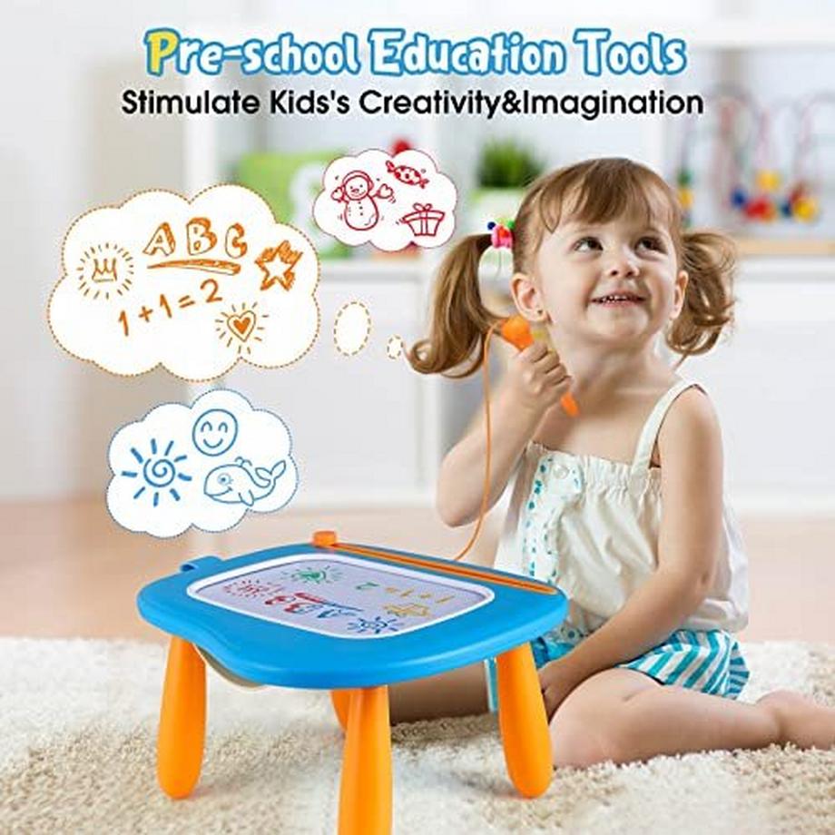 Activity-board  Kinderspielzeug ab 1 Jahr, Magnetische Maltafel Magic Board Bunte Zeichentafel Magnetische Tafel 