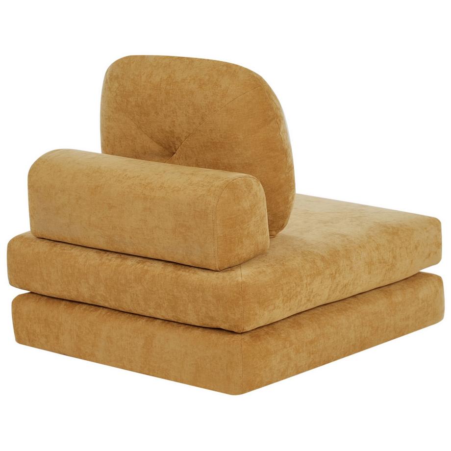 Beliani Schlafsofa aus Chenillegewebe Retro OLDEN  