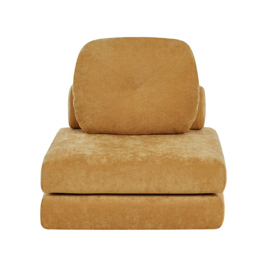 Schlafsofa aus Chenillegewebe Retro OLDEN