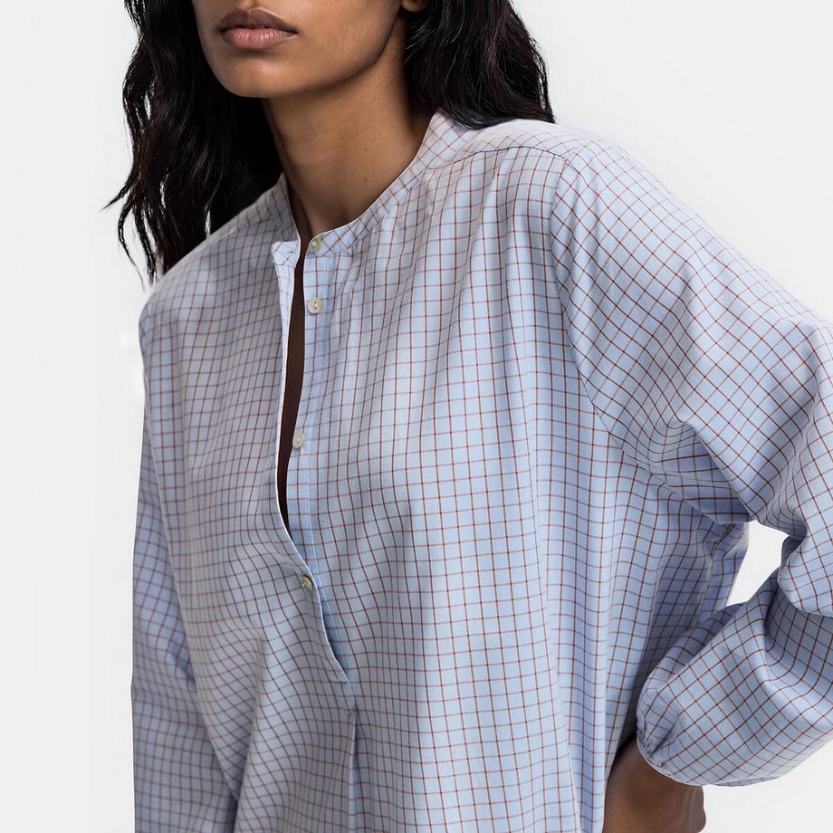 La Redoute Collections Chemise de nuit en popeline à carreaux  