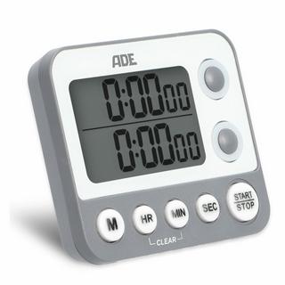 ADE ADE TD2100-2 Minuteur de ménage Minuteur numérique de cuisine Gris, Blanc  