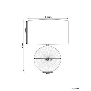 Beliani Lampada da tavolo en Ceramica Classico YUNA  