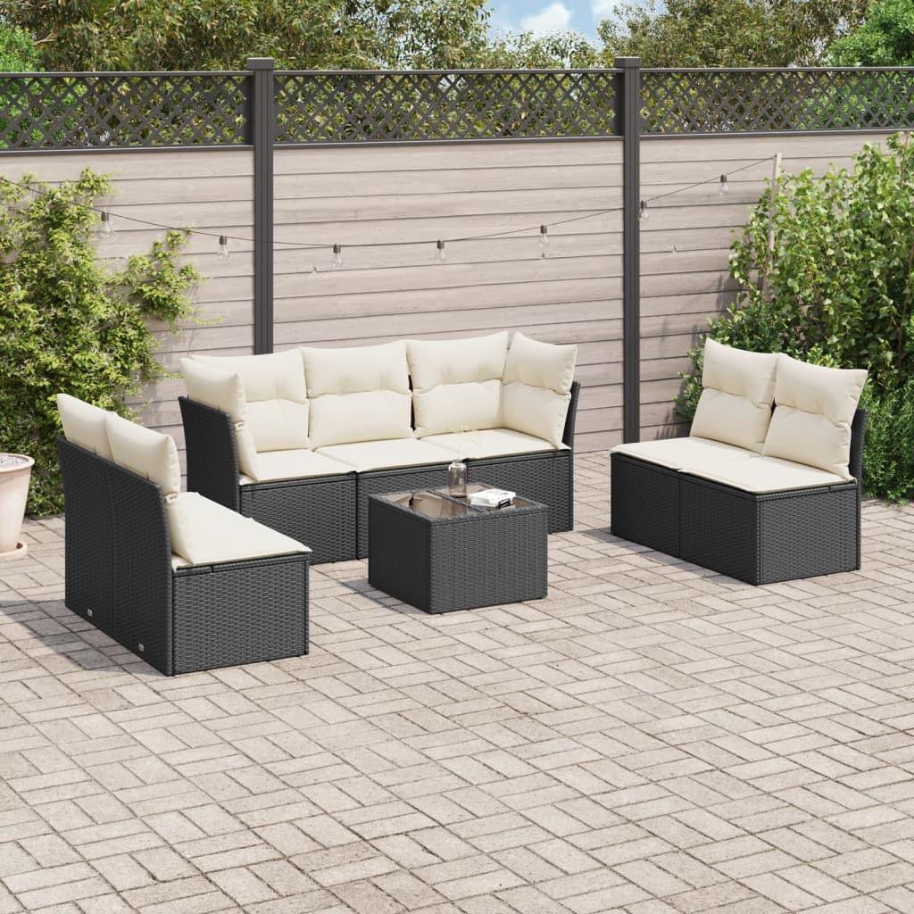 VidaXL set divano da giardino Polirattan  