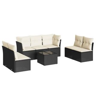 VidaXL set divano da giardino Polirattan  