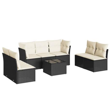 VidaXL set divano da giardino Polirattan  