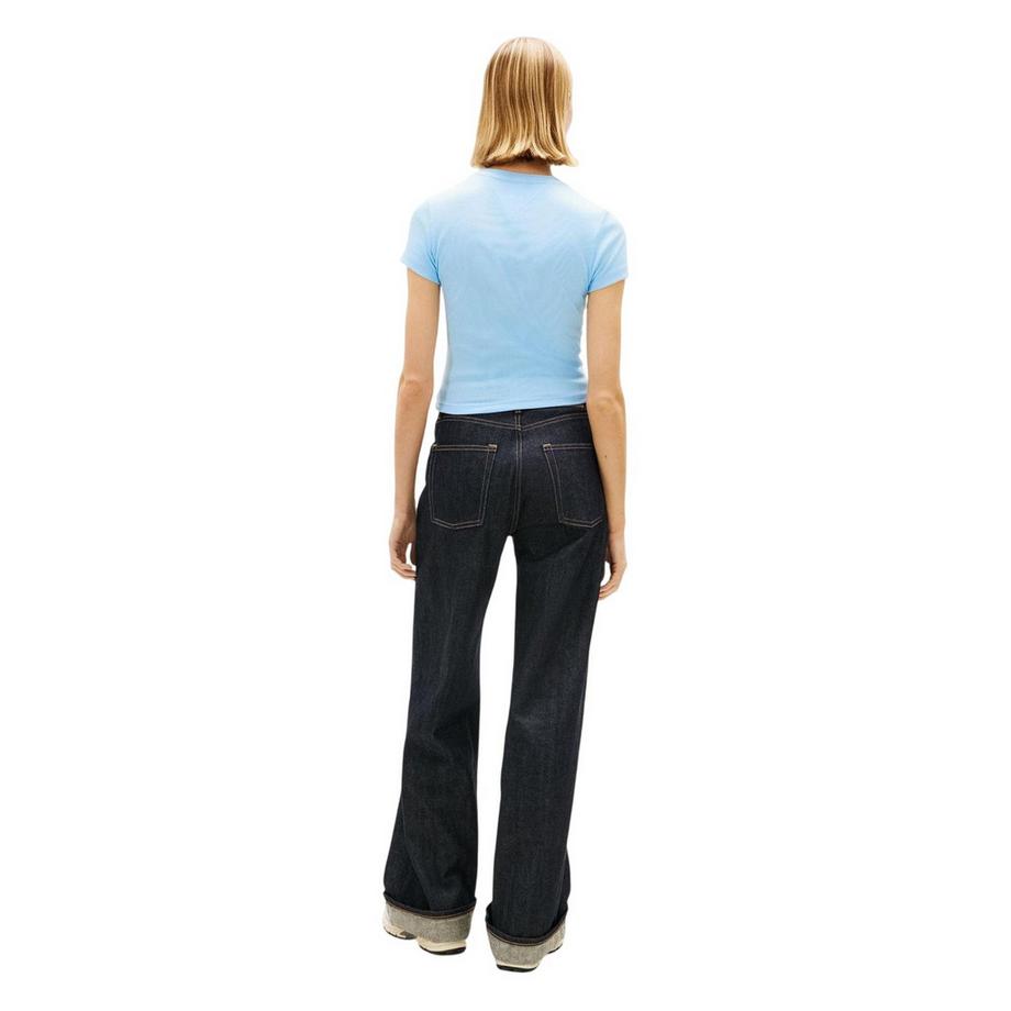TOMMY JEANS Geripptes Slim Fit T-Shirt  