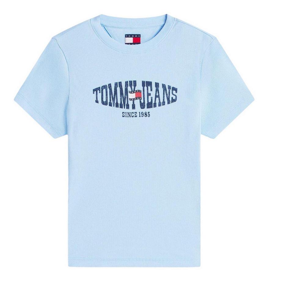 T-Shirt, Gerippt, Schmal