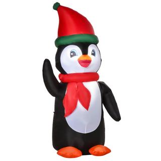 HOMCOM Aufblasbarer Weihnachts-Pinguin  