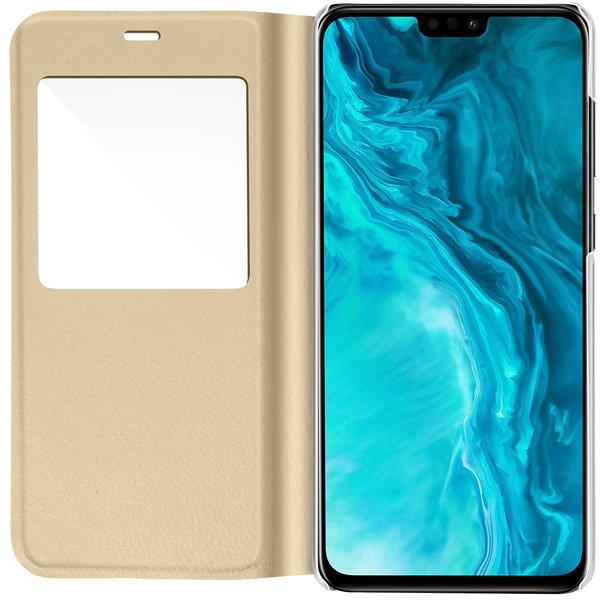 Avizar  Etui Honor 9X Lite Fenêtre Doree 