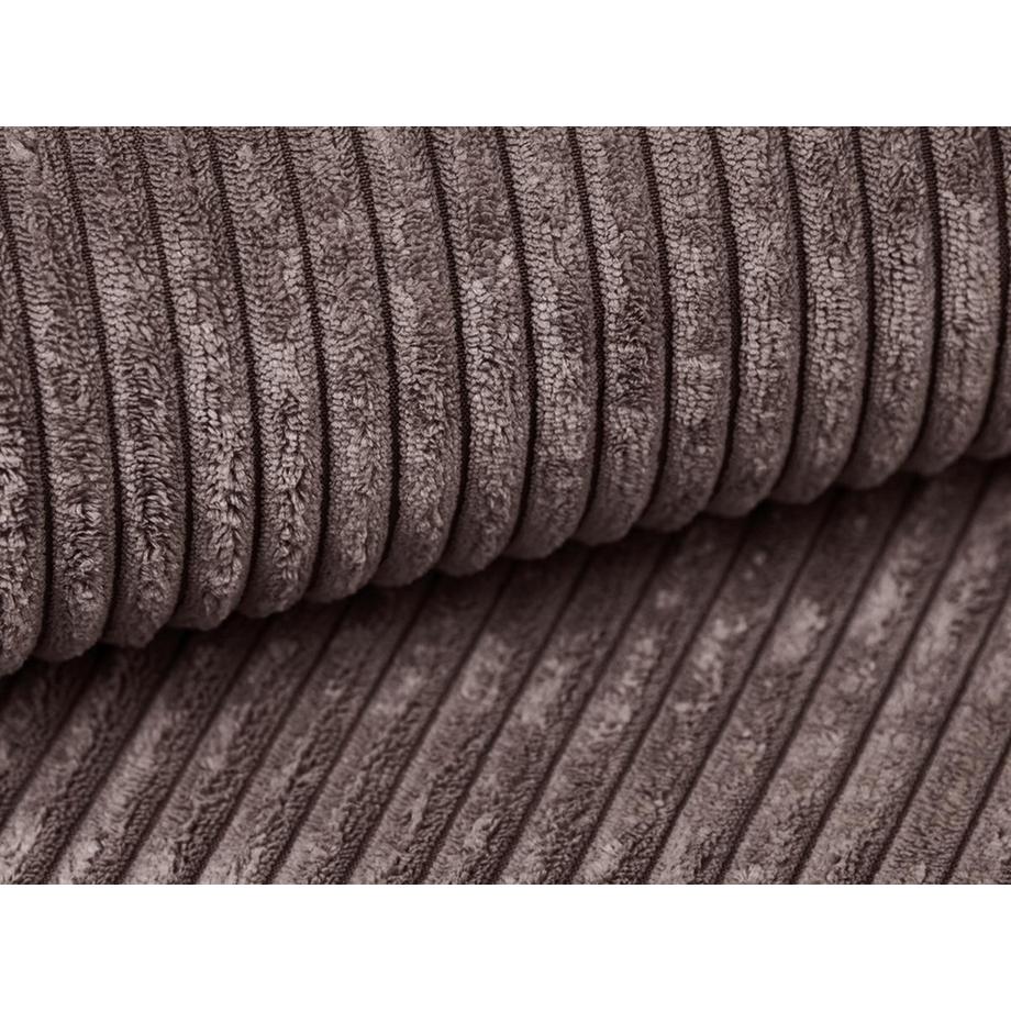 Vente-unique Pouf en velours côtelé violet clair AMELIA  