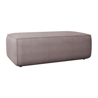 Vente-unique Pouf en velours côtelé violet clair AMELIA  