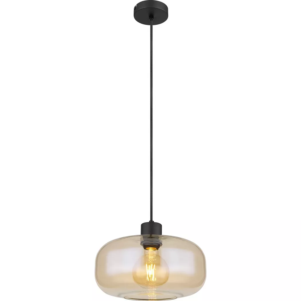mutoni – Hängeleuchte Giuseppe Metall Glas matt 1xE27, One Size, Multicolor