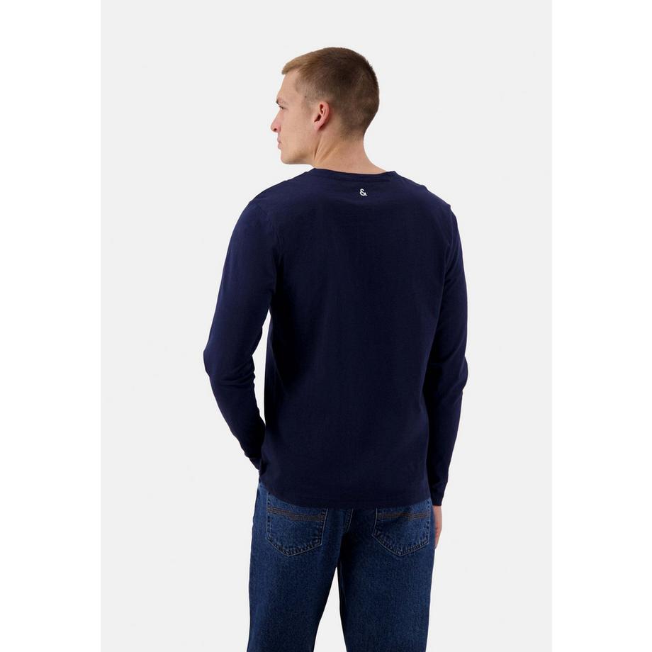 Colours & Sons Henley Slub Langarmshirt  