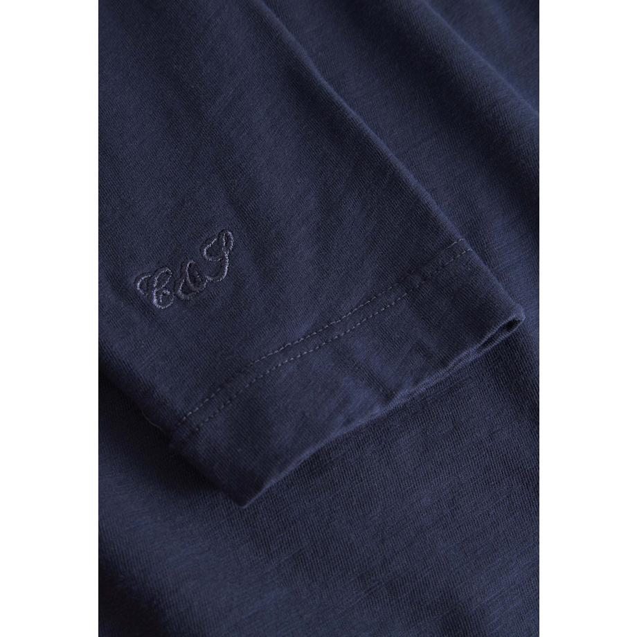 Colours & Sons Henley Slub Langarmshirt  