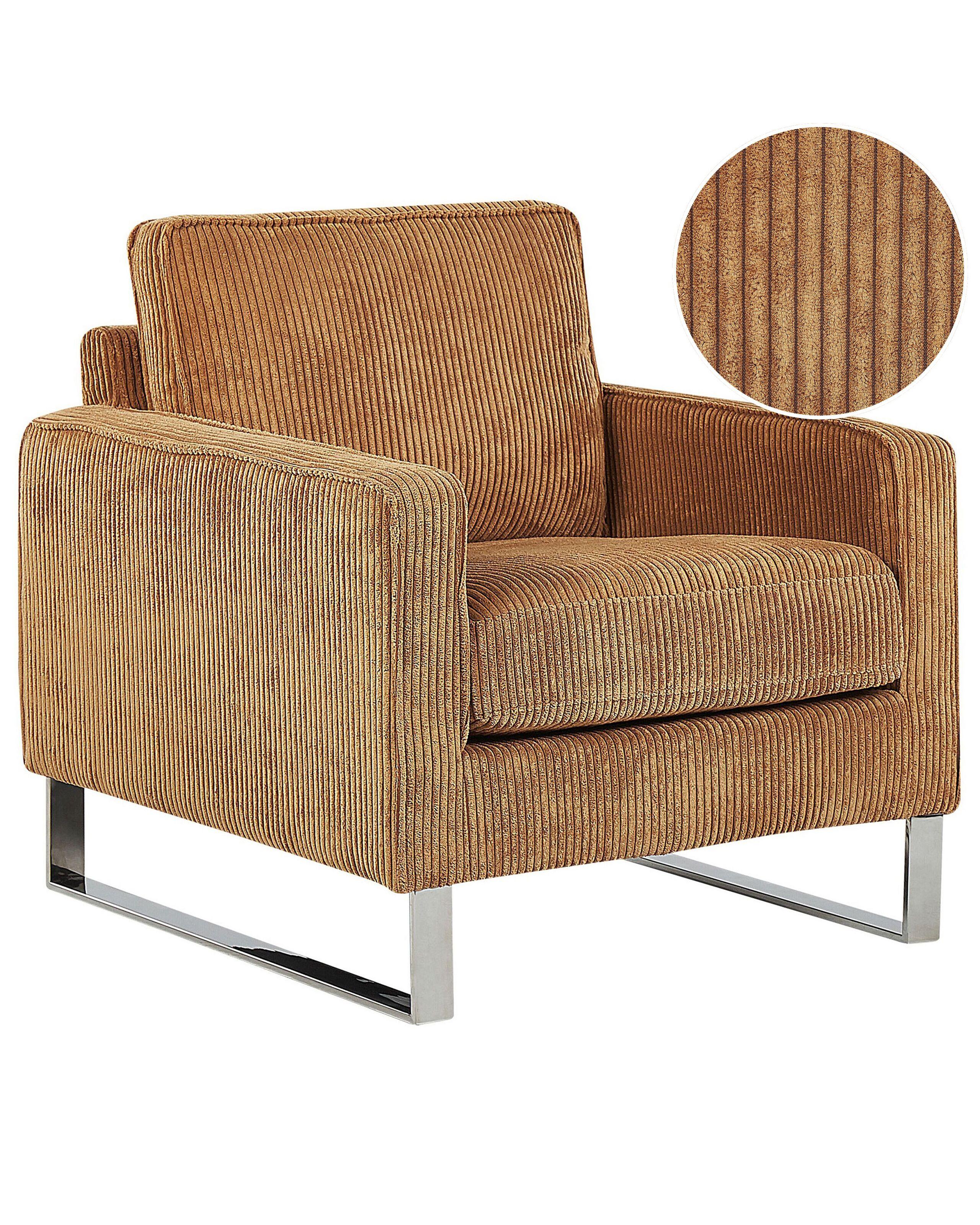 Beliani Sessel aus Cord Retro VIND  