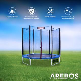 Arebos  Trampolin Sicherheitsnetz + Randabdeckung Randschutz Netz Ersatzteile 