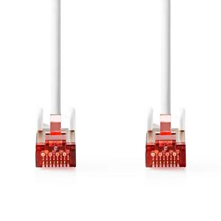 Nedis  Câble réseau CAT6 | RJ45 mâle | RJ45 mâle | S/FTP | 0.15 m | Intérieur | Rond | LSZH | Blanc | Boîtes 
