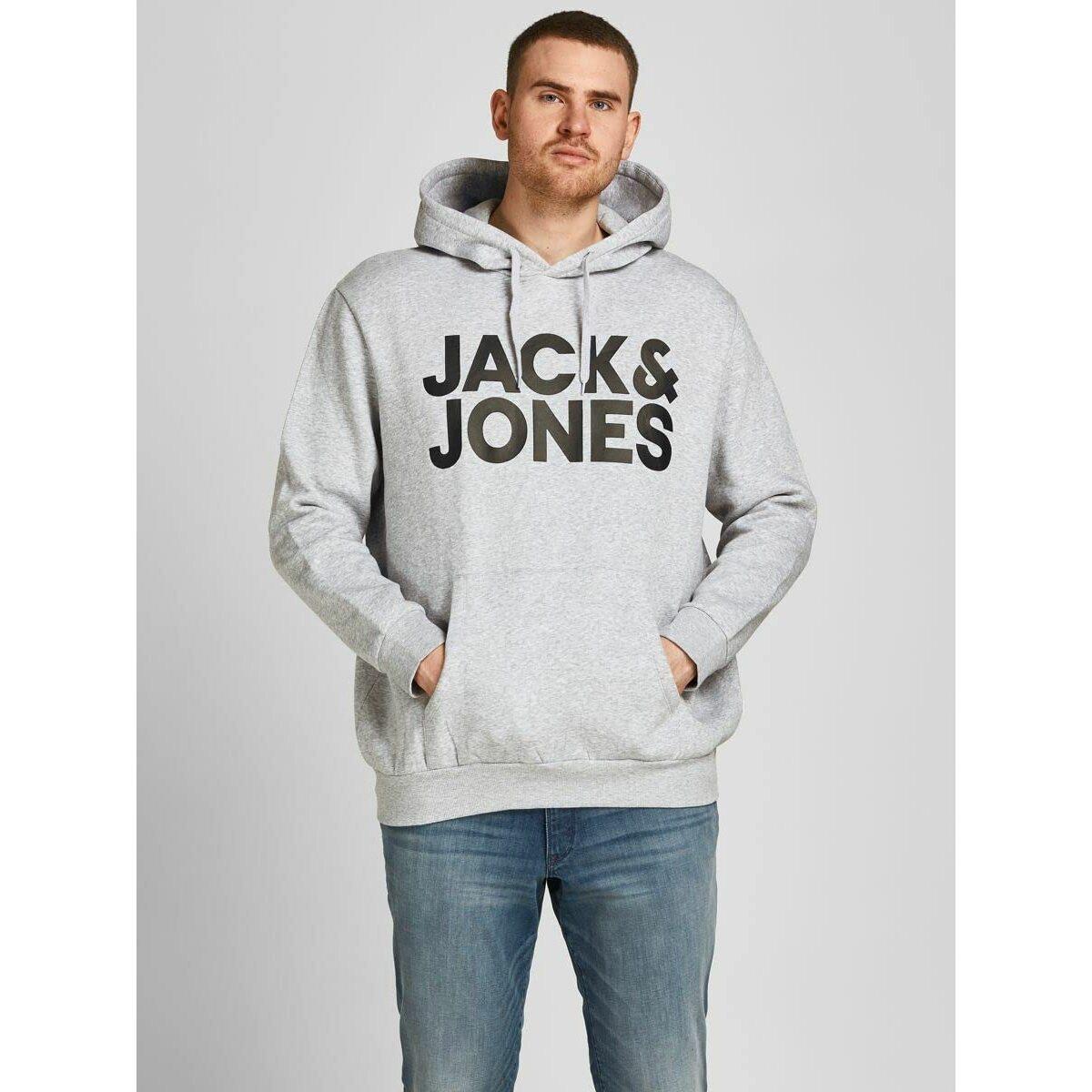 JACK & JONES  Felpa con cappuccio di taglia grande Jack & Jones Corp Logo 