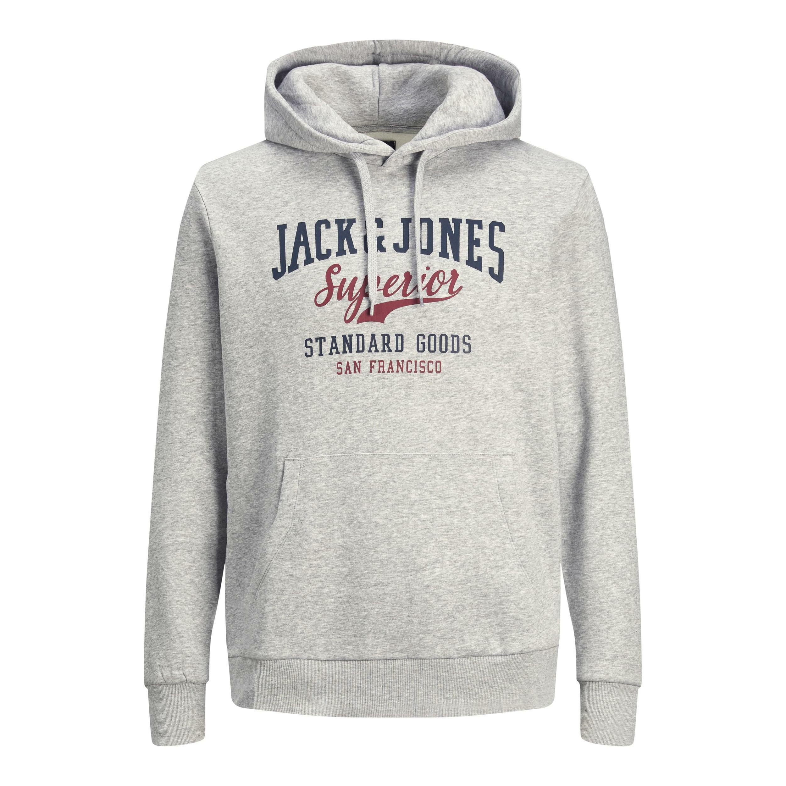 JACK & JONES  Felpa con cappuccio di taglia grande Jack & Jones Corp Logo 