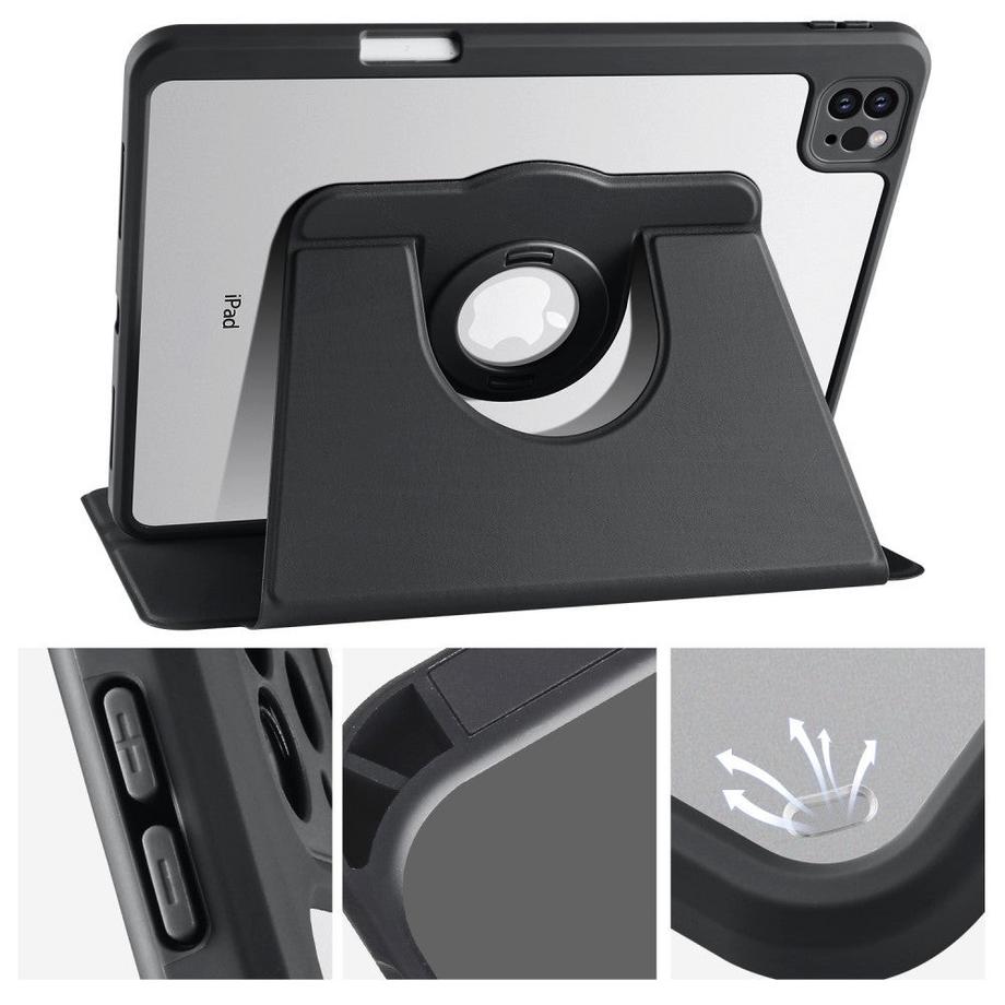 Cover-Discount  iPad Air / Pro 11 - 2in1 drehbare Hülle mit Stifthalter 