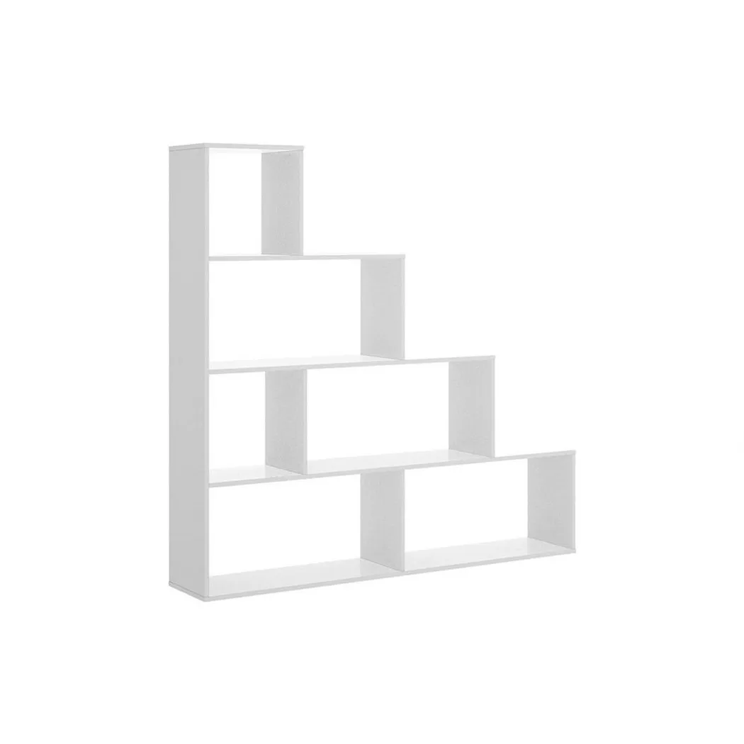 Dekit Estantería Multifuncional Escalones - Blanco Brillo - 145x145x29