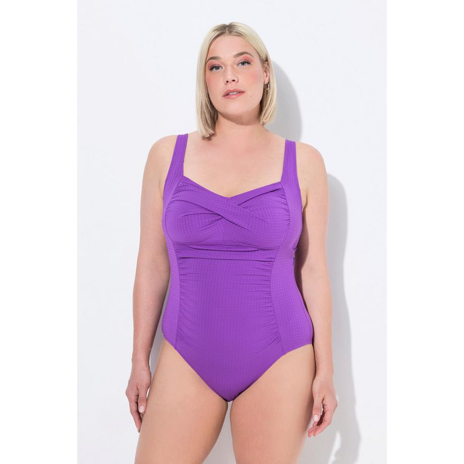 Ulla Popken Costume da bagno coppe morbide drappeggiato  