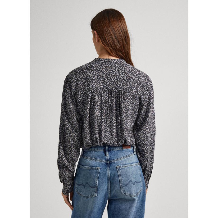 Pepe Jeans London Chemisier Javiera avec col à nouer  
