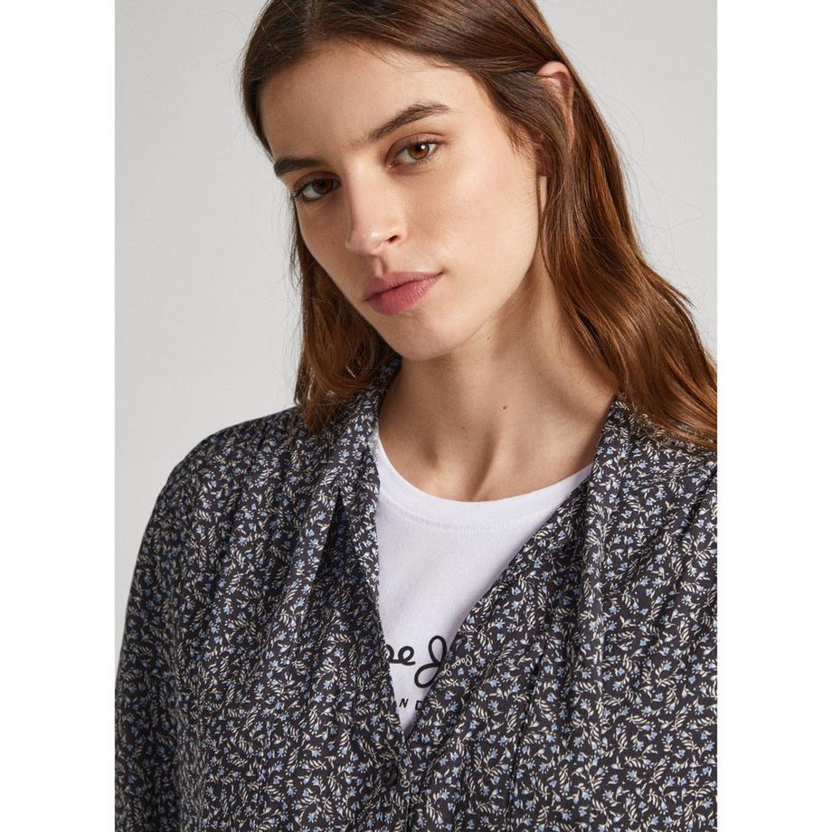 Pepe Jeans London Chemisier Javiera avec col à nouer  