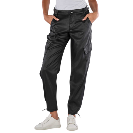 ANGELS Alma Crop Cargo Pants Relaxed Fit Smooth Coating  