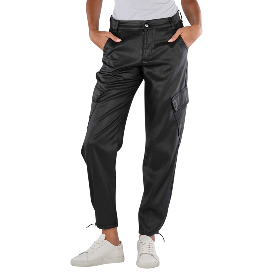 ANGELS Alma Crop Cargo Pants Relaxed Fit Smooth Coating  