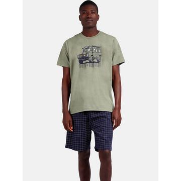 Pyjama Hausanzug Shorts T-Shirt Road
