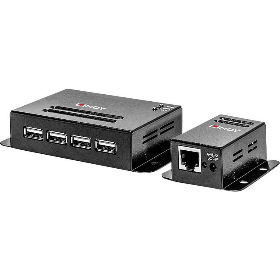 LINDY  50m 4 Port USB 2 Cat.5 Extender 