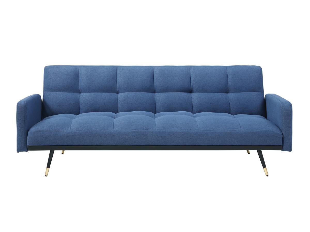 Vente-unique Sofa 3-Sitzer mit Schlaffunktion - Stoff - Blau - ROREMA  