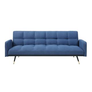 Vente-unique Sofa 3-Sitzer mit Schlaffunktion - Stoff - Blau - ROREMA  