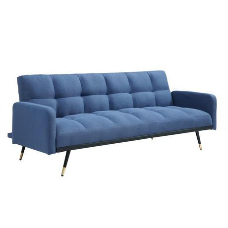 Vente-unique Sofa 3-Sitzer mit Schlaffunktion - Stoff - Blau - ROREMA  