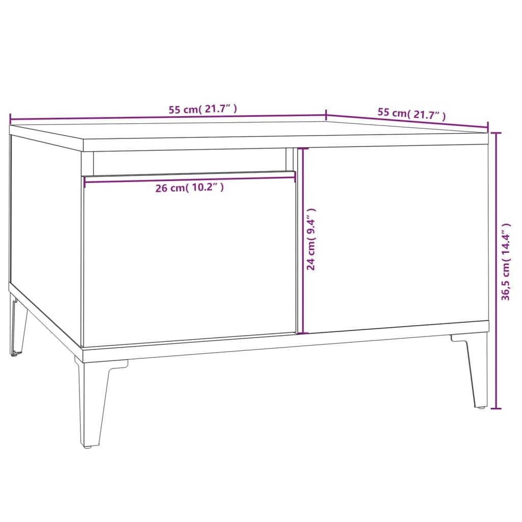 VidaXL Table basse bois d'ingénierie  