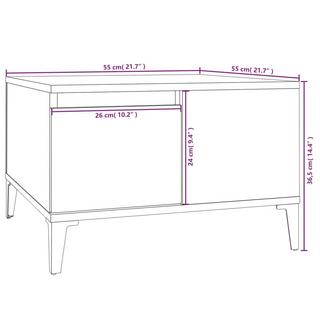 VidaXL Table basse bois d'ingénierie  