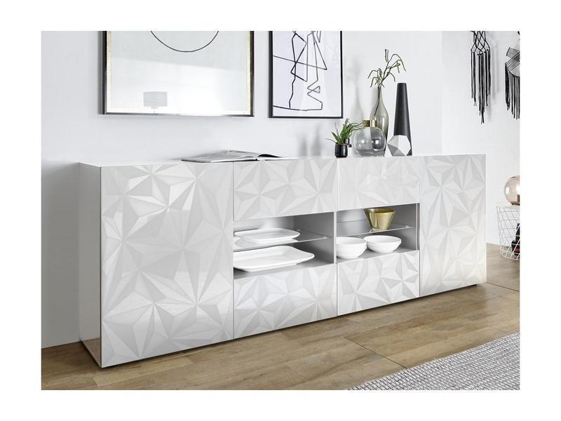 Vente-unique Sideboard ERIS 2 Türen 4 Schubladen lackiert  