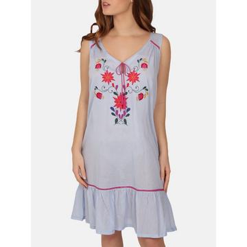 Chemise de nuit Mexican Embroidery