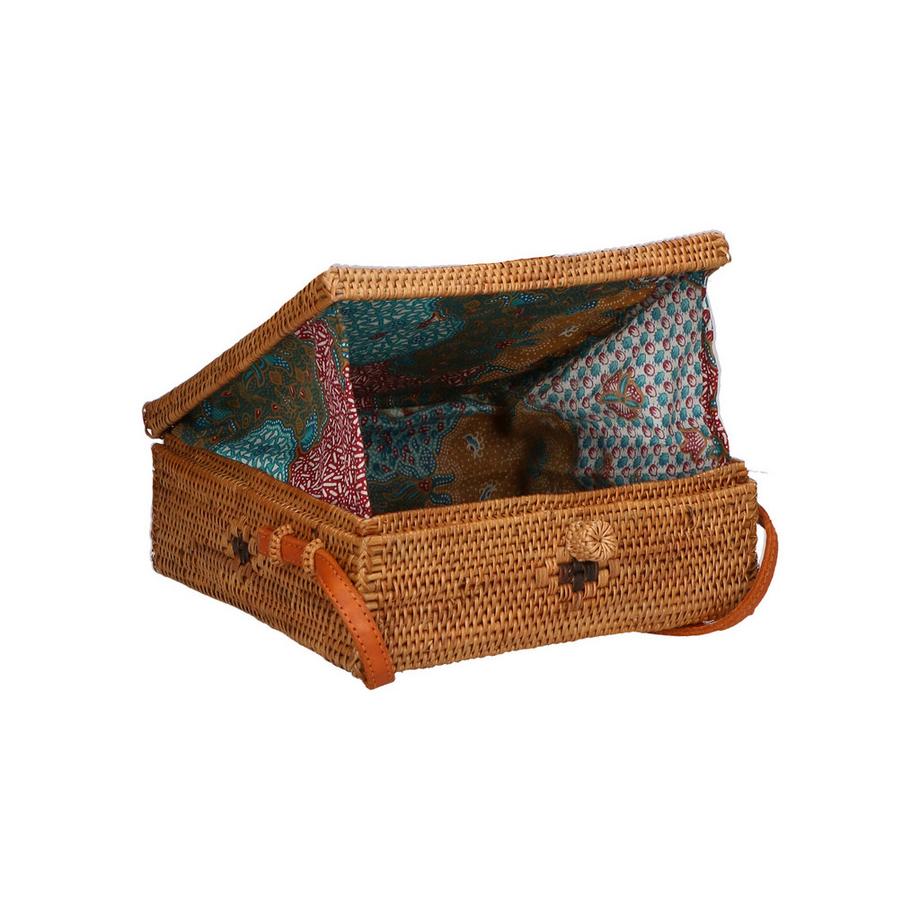 Gave Lux Borsa a tracolla in rattan  