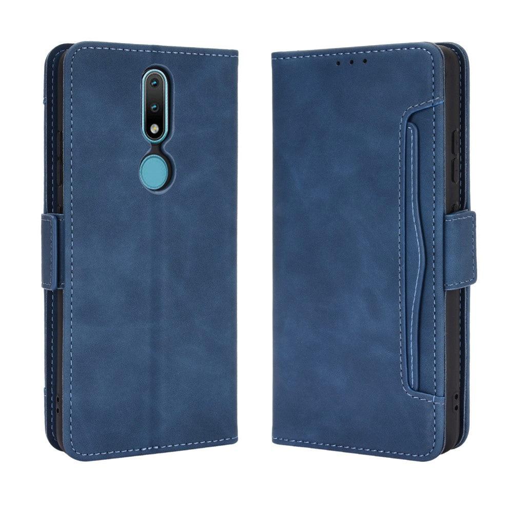 Cover-Discount  Nokia 2.4 - Etui Mit Vielen Kartenfächer 