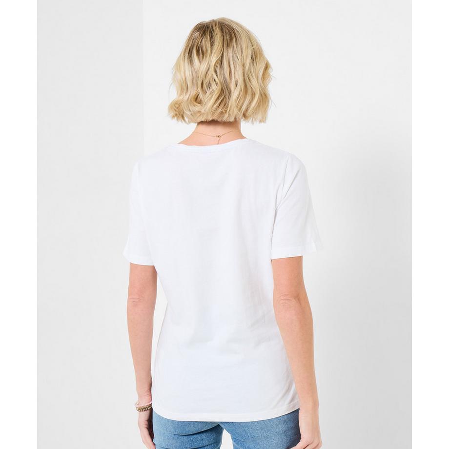 Joe Browns T-Shirt mit floralem Patchmotiv  