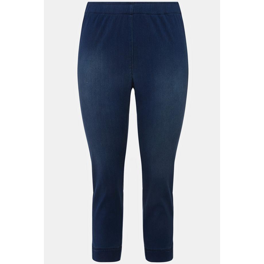 Ulla Popken Corsaire Sienna en jersey Jambe slim fente à l'ourlet  