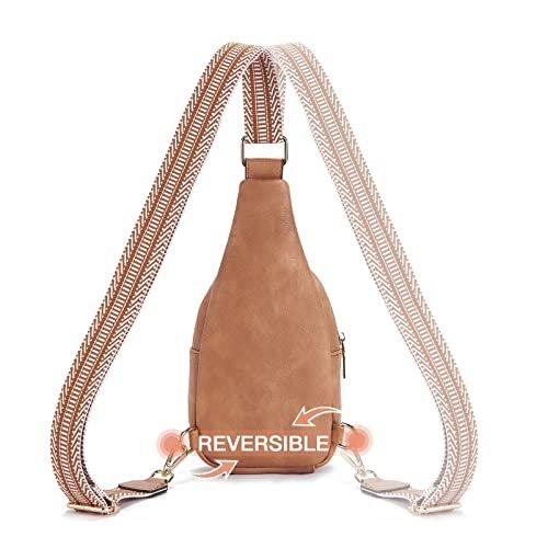 Only-bags.store PU Leder Sling Bag Kleine Crossbody Umhängetasche  