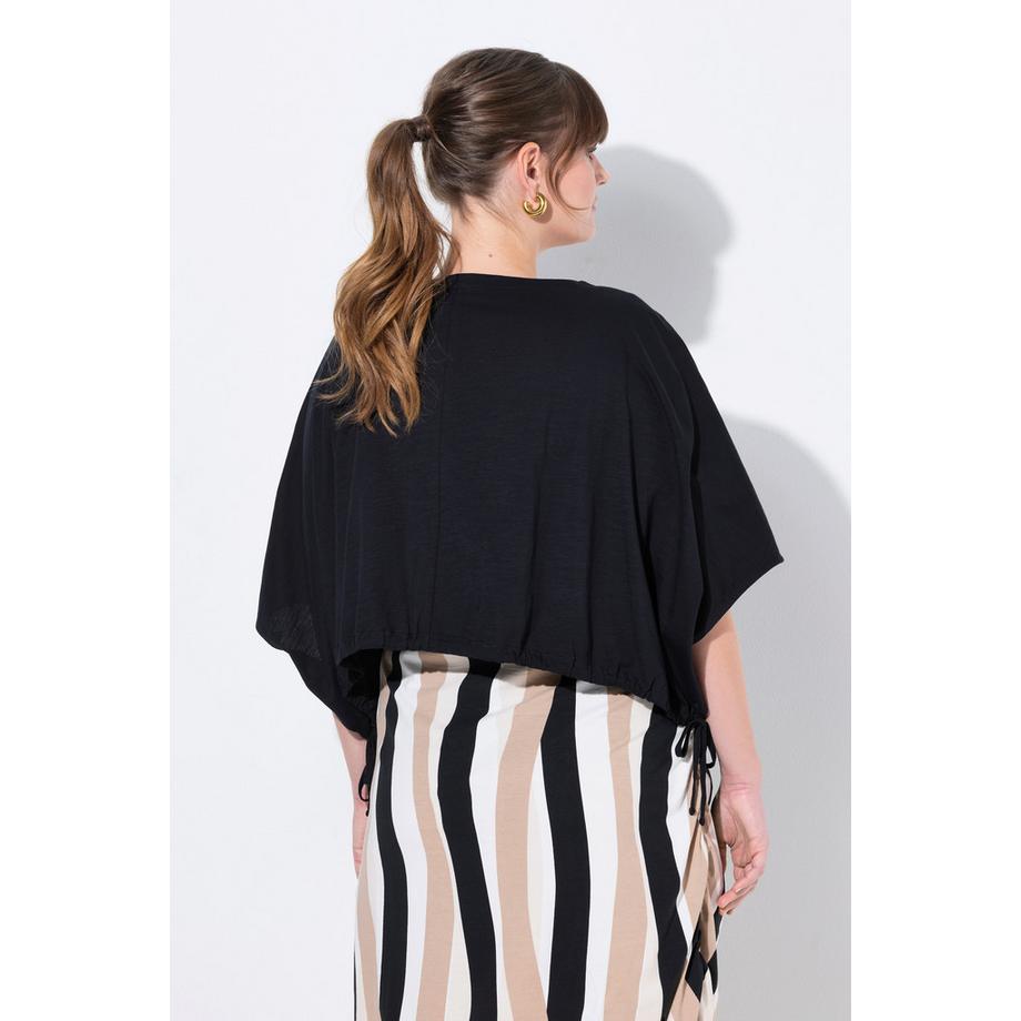 Ulla Popken Shirt Saumband Rundhals Halbarm  